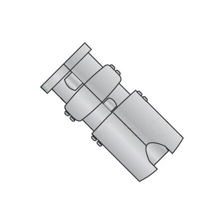 Newport Fasteners Single Lag Shield, 1/2" Dia, Alloy Steel Zinc Plated, 25 PK 806527
